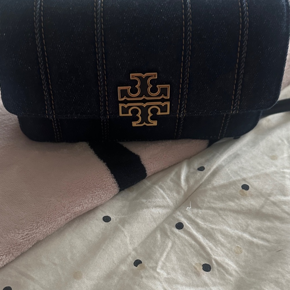 Tory Burch Black and Gold Crossbody Bag